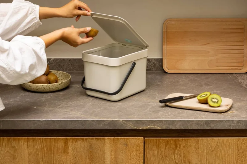 Coș de colectare separată Brabantia Sort&Go 6L, Soft Beige