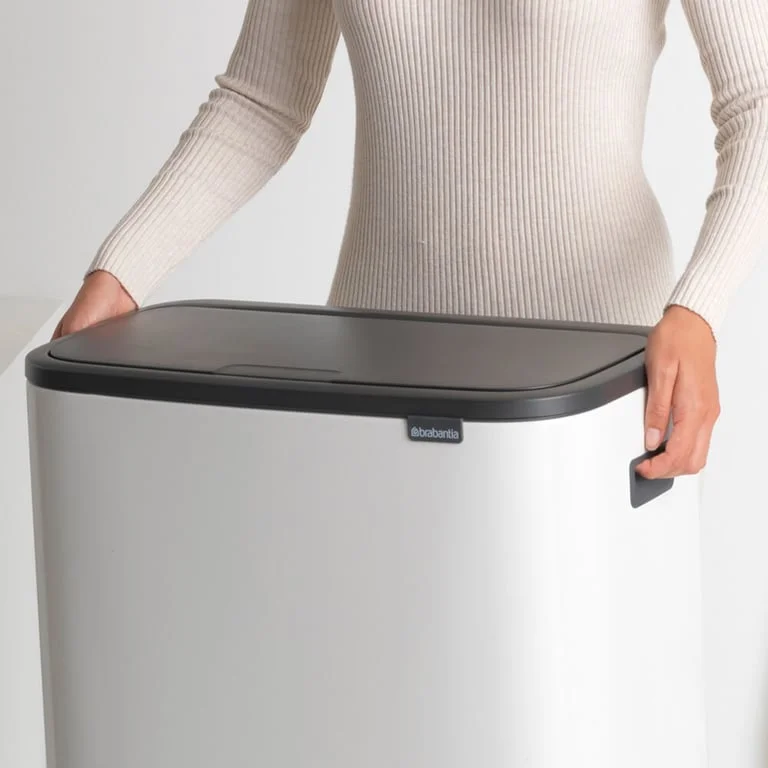 Coș de gunoi Brabantia Bo Touch 2x30L, White