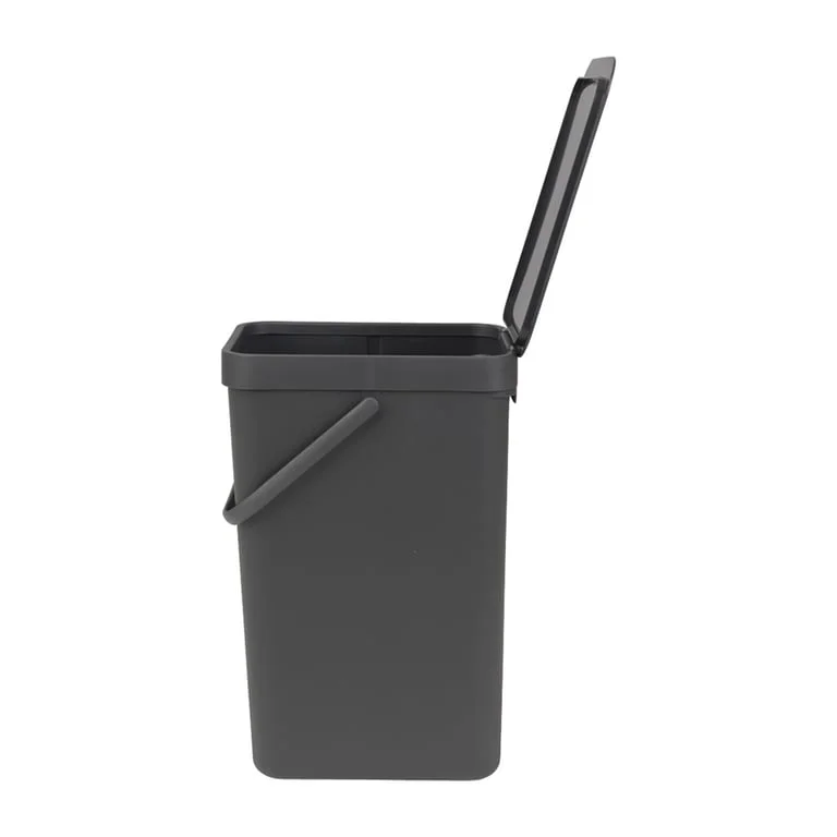 Coș de colectare selectivă Brabantia Sort&Go 16L, Dark Grey
