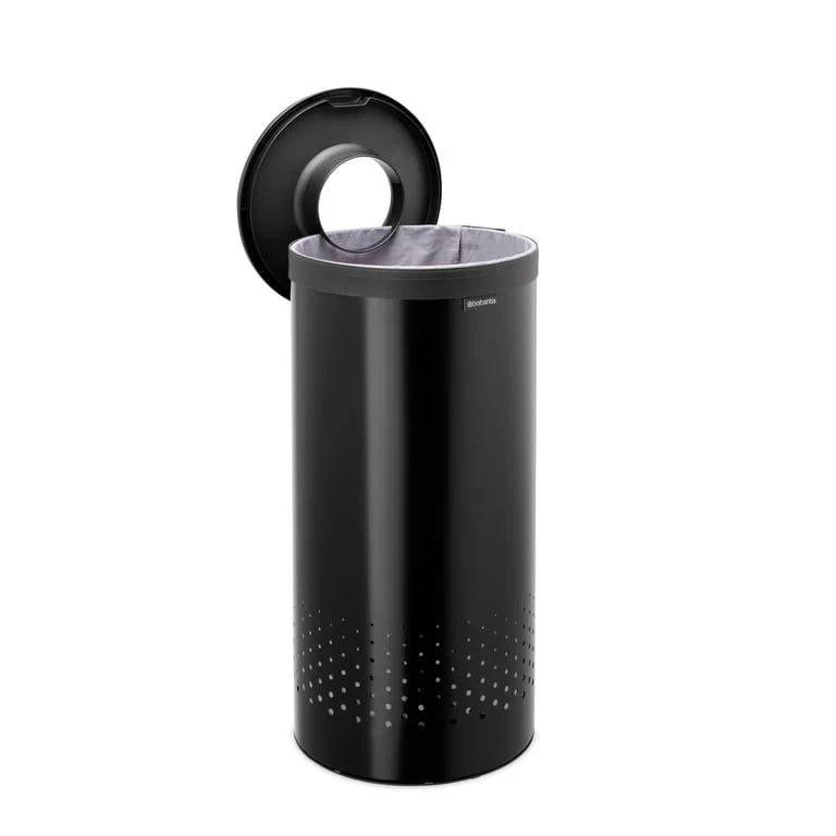 Laundry Bin Brabantia 35L, Matt Black, Plastic Lid