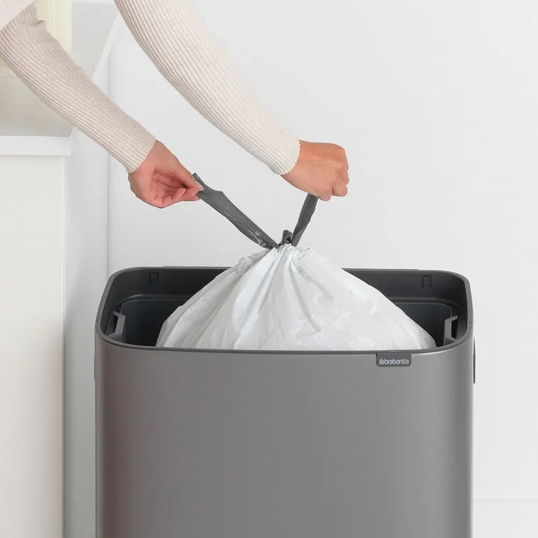 Coș de gunoi Brabantia Bo Touch 60L, Platinum