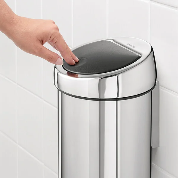 Coș de gunoi Brabantia Touch 3L, Brilliant Steel