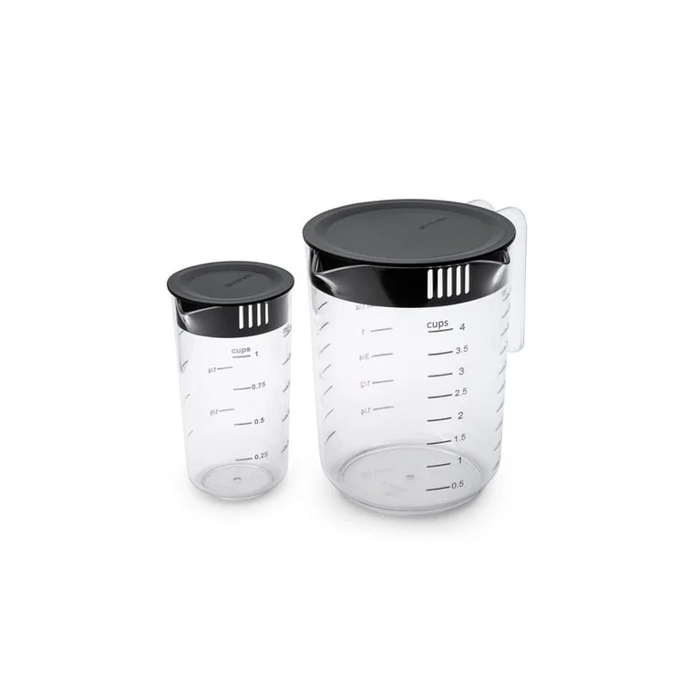 Set 2 căni gradate Brabantia Tasty+, Dark Grey