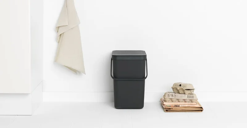 Coș de colectare selectivă Brabantia Sort&Go 25L, Grey