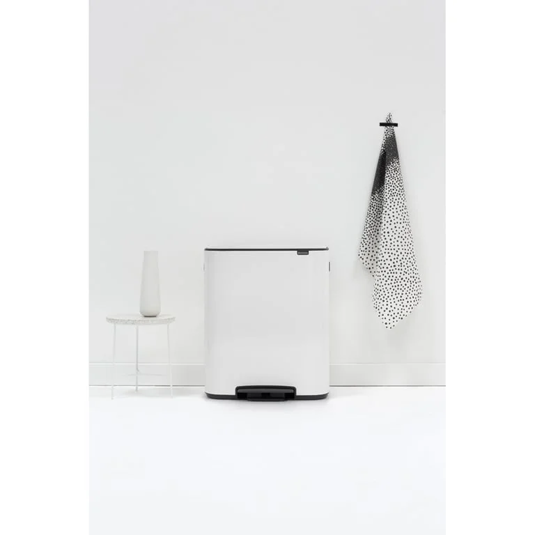 Coș de gunoi Brabantia Bo Pedal 2x30L, White