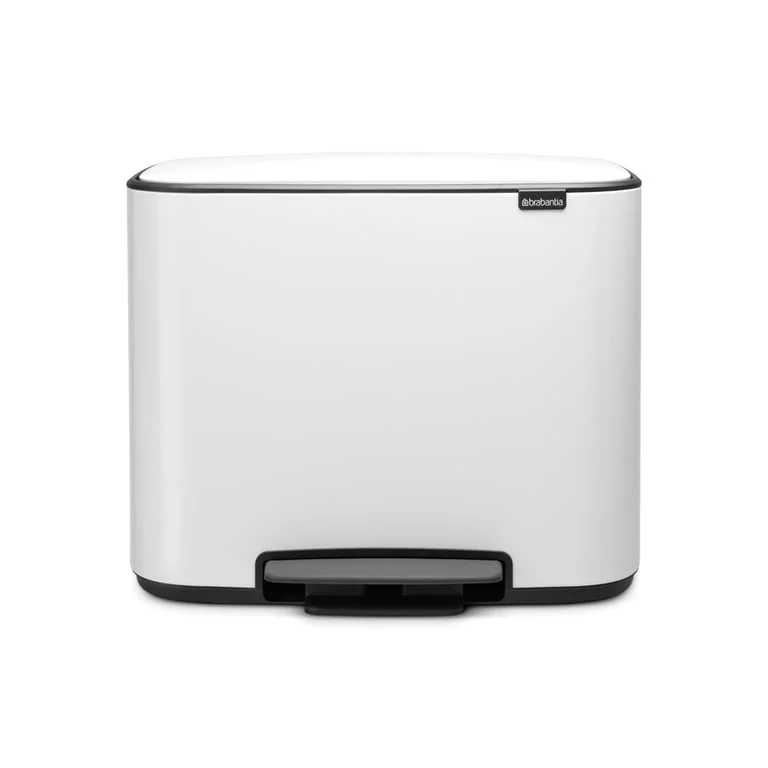 Brabantia Bo Pedal Bin, 3 x 11L, White