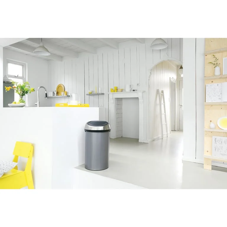 Coș de gunoi Brabantia Touch 60L, Platinum