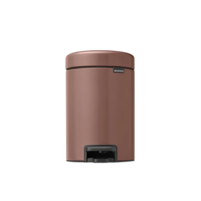Coș de gunoi cu pedală Brabantia NewIcon 3L, Satin Taupe