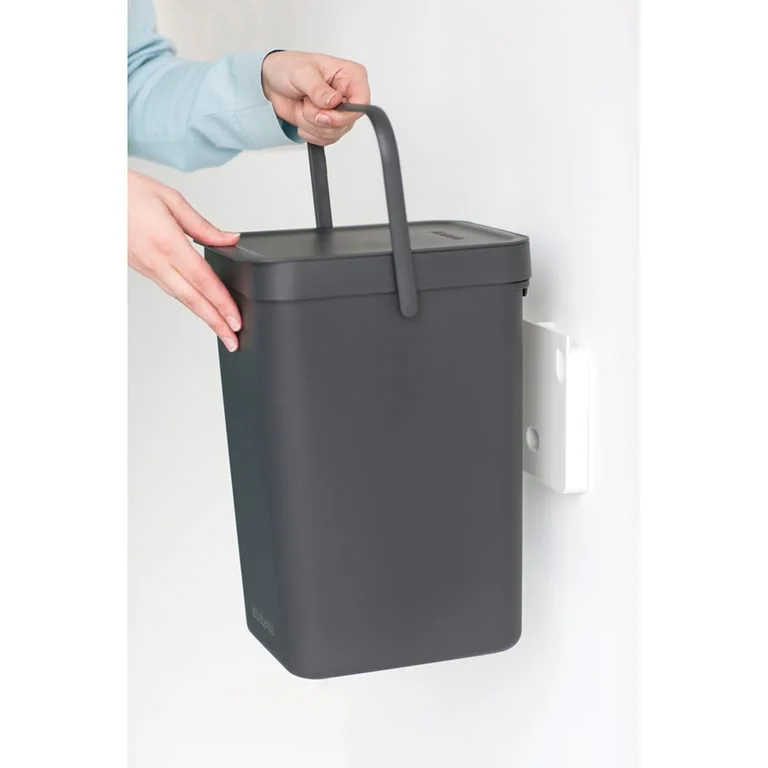 Coș de colectare selectivă Brabantia Sort&Go 12L, Dark Grey