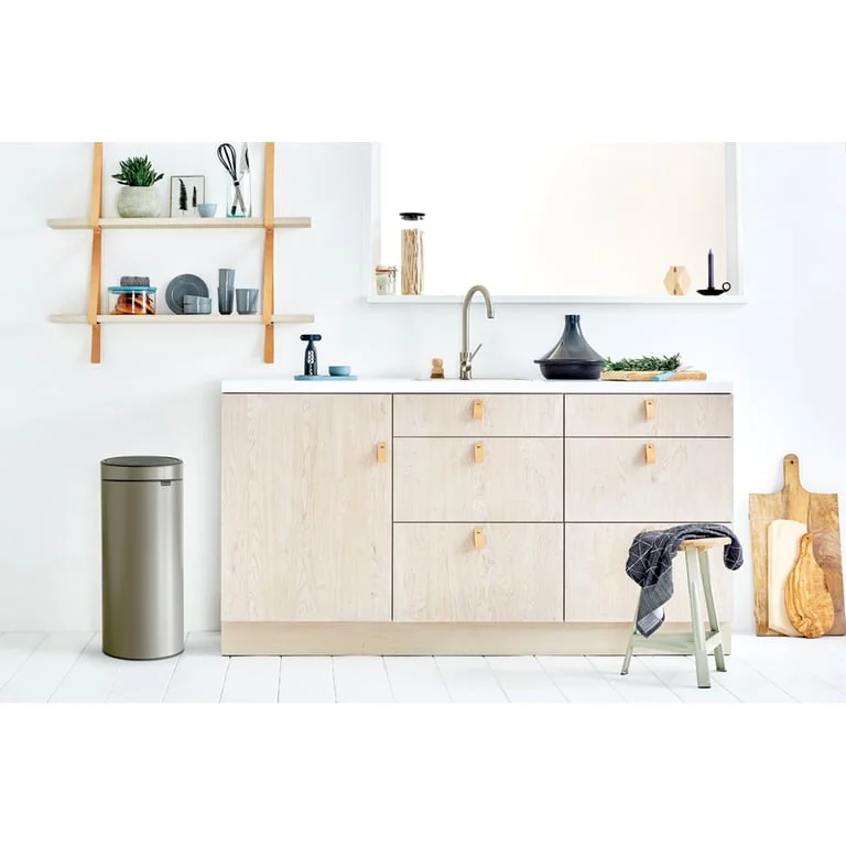 Coș de gunoi Brabantia Touch New 30L, Platinum