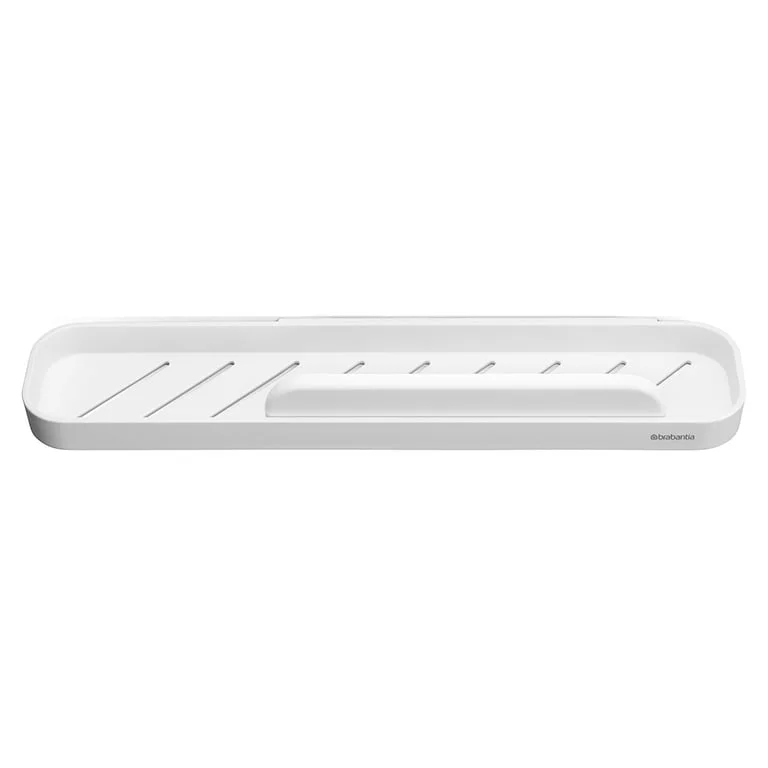 Raft de duș cu accesoriu de curățare Brabantia MindSet Mineral Fresh White