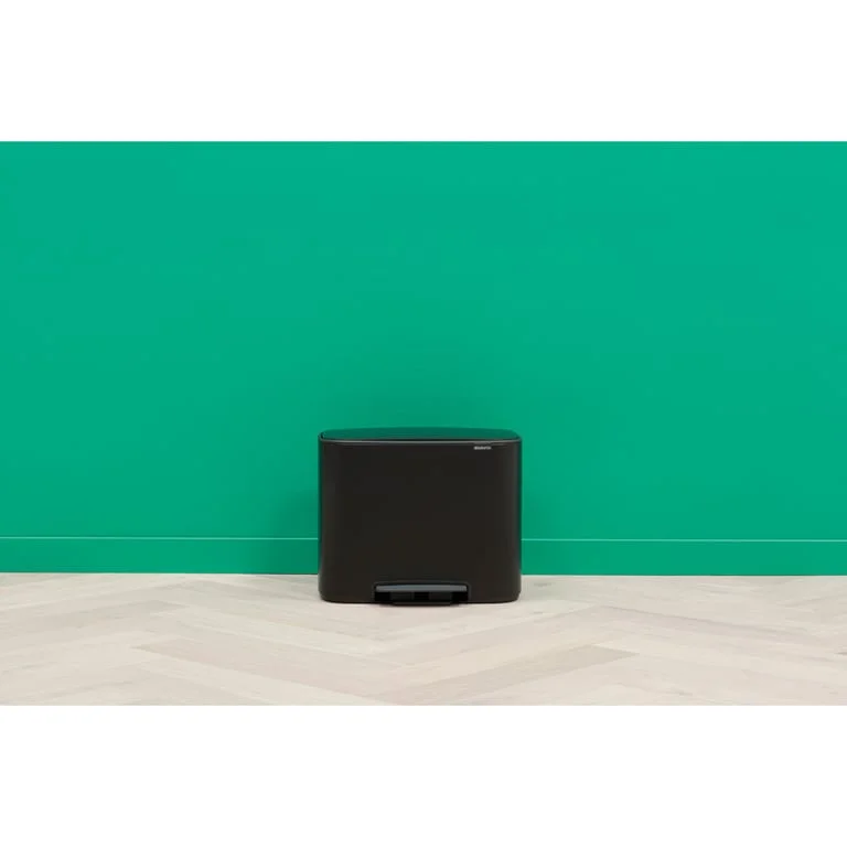 Brabantia Bo Pedal Bin, 11/23L, Matt Black