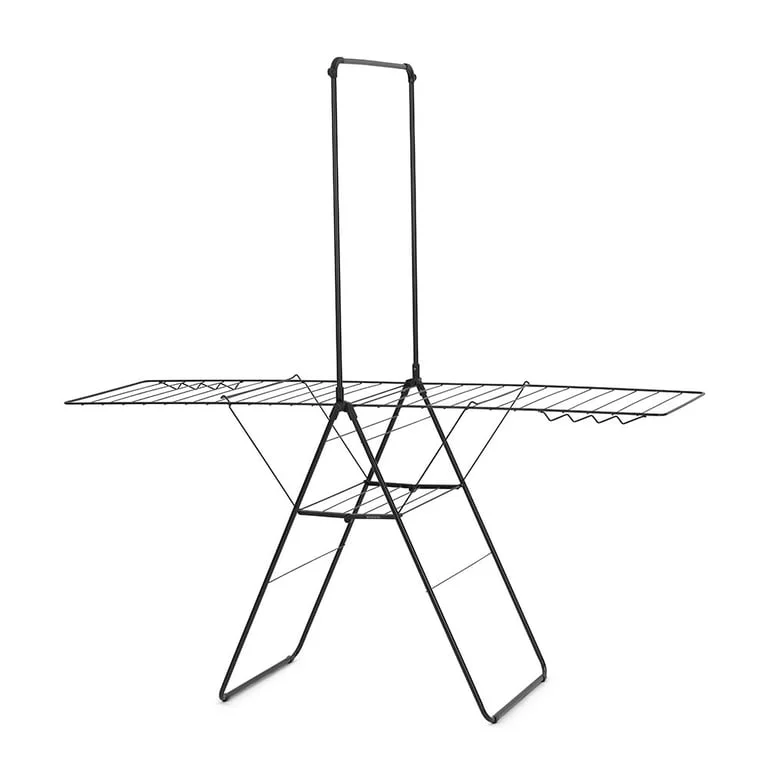 Uscător de rufe Brabantia Hangon, 25m, tijă suplimentară, Matt Black