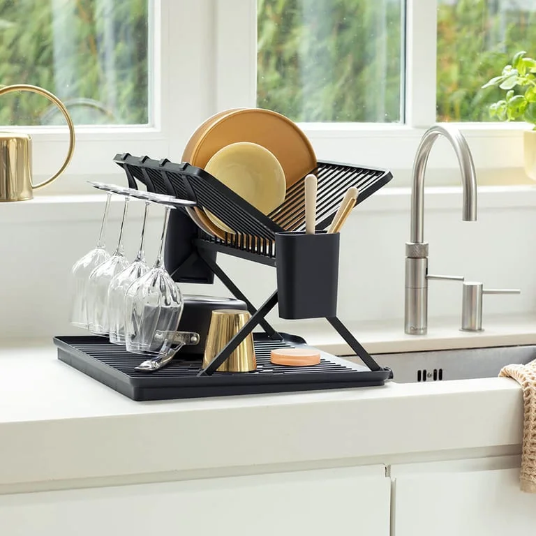 Foldable Dish Rack Brabantia, Dark Grey, Large