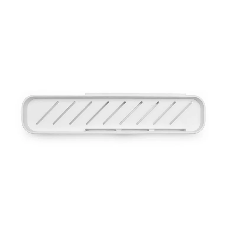 Raft de duș cu accesoriu de curățare Brabantia MindSet Mineral Fresh White
