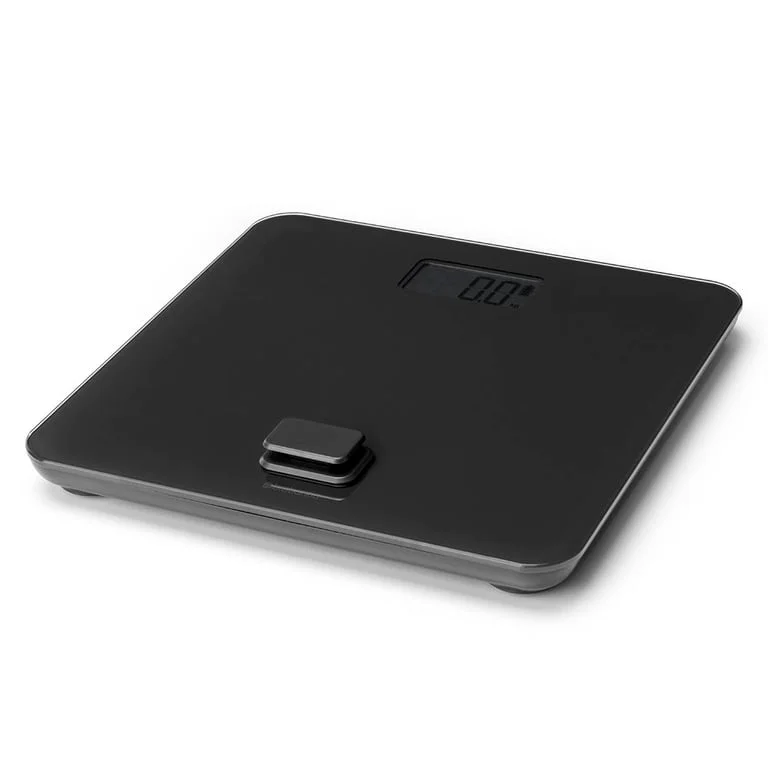 Cântar de baie digital Brabantia ReNew Dark Grey, funcționare fără baterii