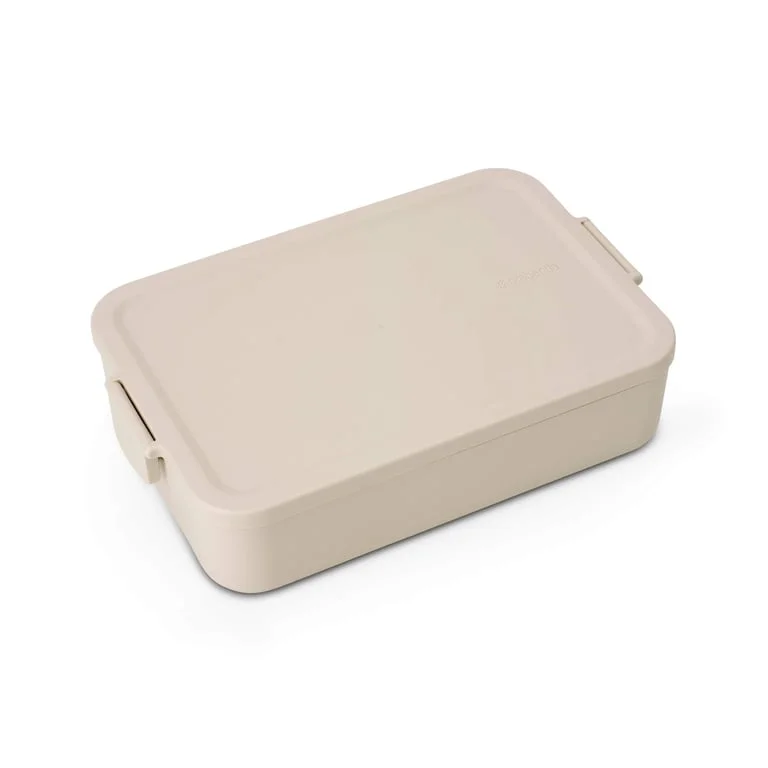 Cutie de prânz Brabantia Make&Take 2L, Soft Beige, cu separatoare
