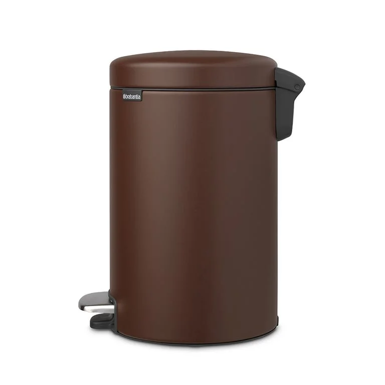 Coș de gunoi cu pedală Brabantia NewIcon 12L, Mineral Cosy Brown