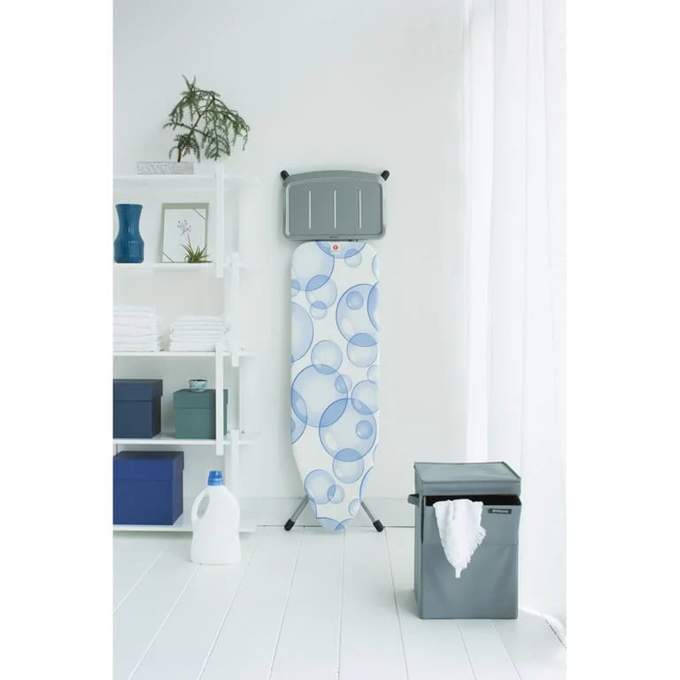Ironing Board Brabantia B 124x38cm,  PerfectFlow, Bubbles, Steam stand