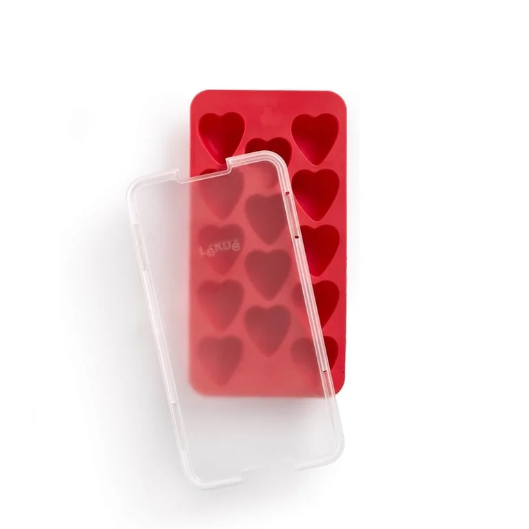 Ice Cube Tray With Lid Lekue, Hearts