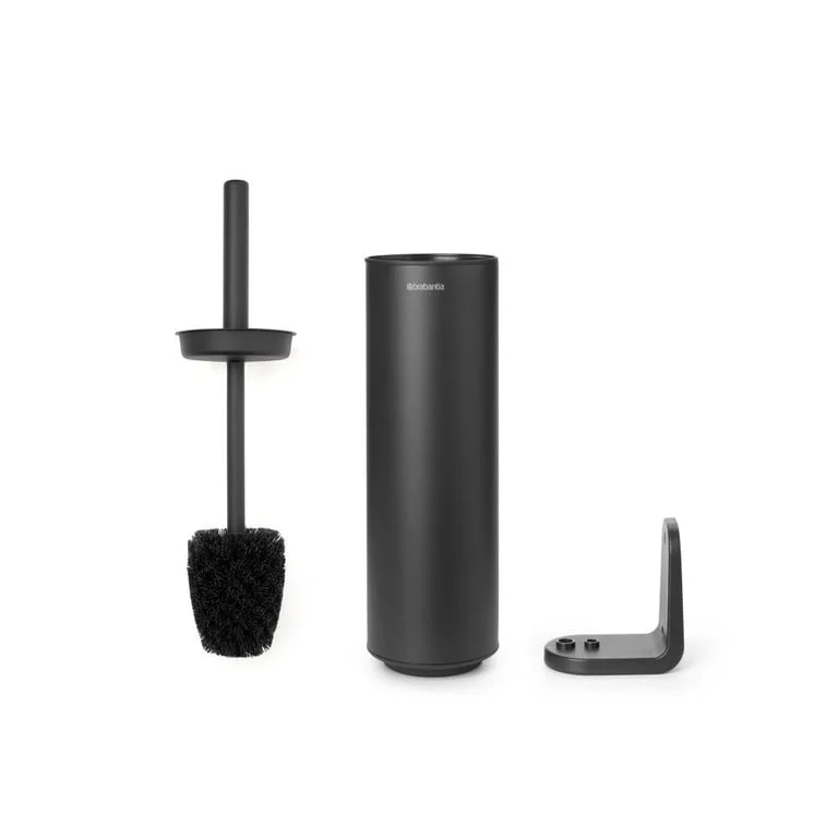 Perie de toaletă cu suport Brabantia MindSet Mineral Infinite Grey