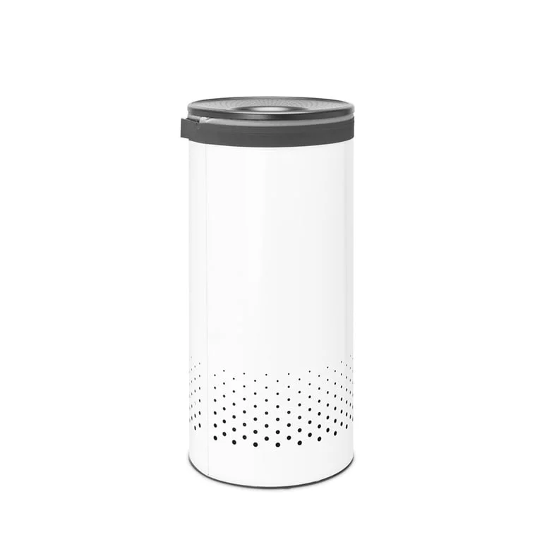 Coș de rufe Brabantia 35L, White, capac din plastic