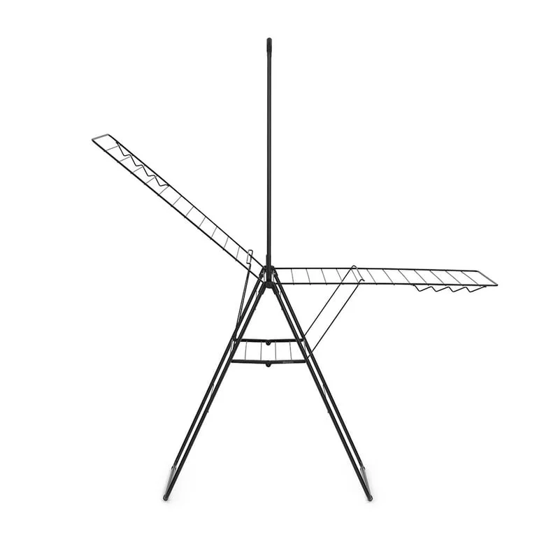 Uscător de rufe Brabantia Hangon, 25m, tijă suplimentară, Matt Black