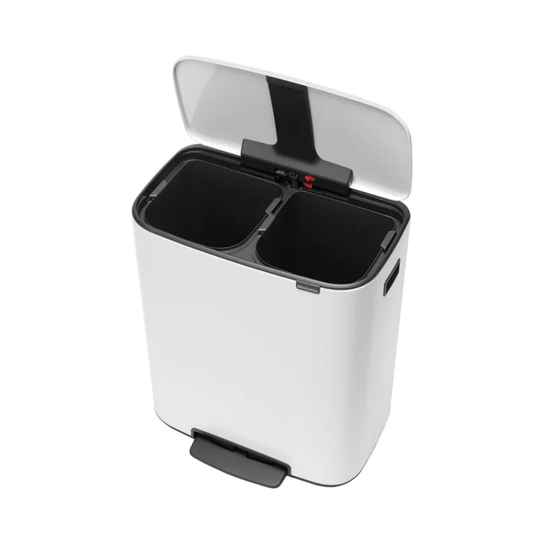 Coș de gunoi Brabantia Bo Pedal 2x30L, White