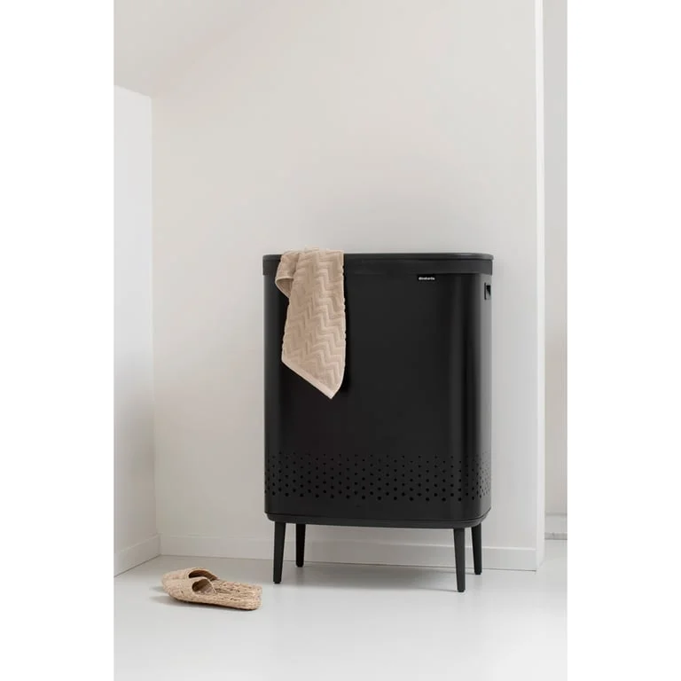 Laundry Bin Brabantia Bo, 2x45L, Matt Black