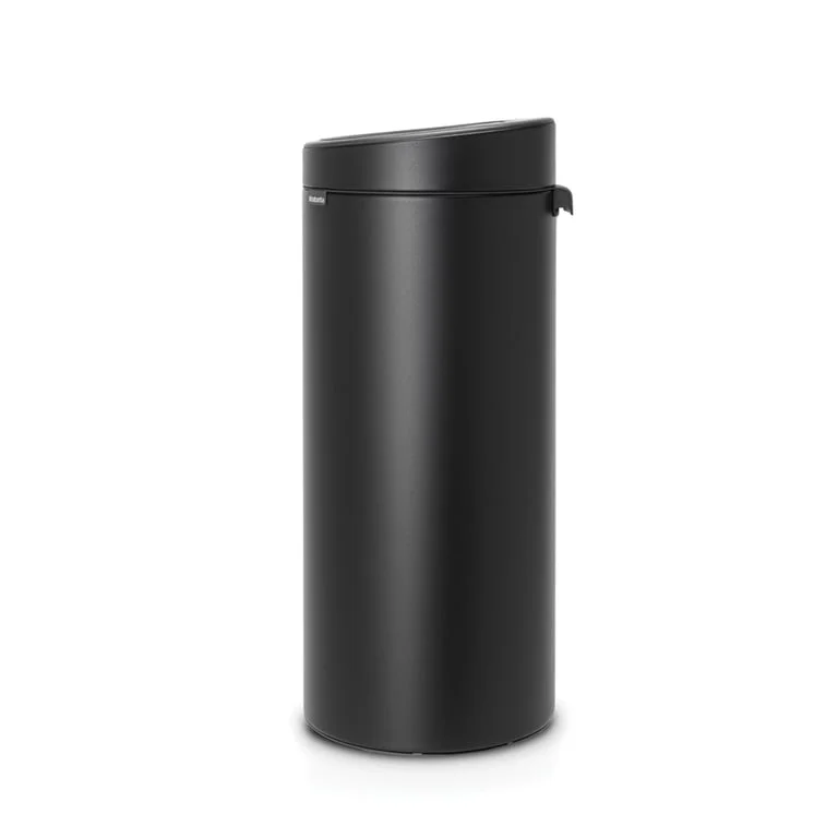Coș de gunoi Brabantia Touch New 30L, Mineral Moonlight Black