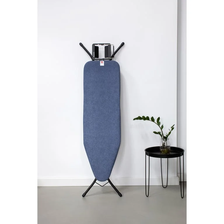 Masă de călcat Brabantia B 124x38cm cu suport pentru fier de călcat, Denim Blue