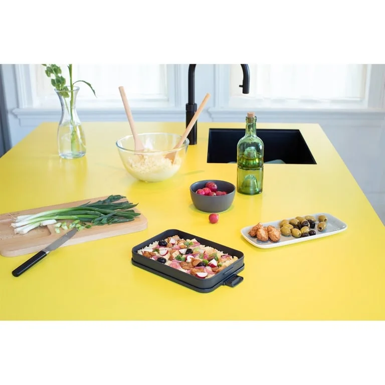 Cutie de prânz Brabantia Make&Take1.1L , Dark Grey, plat