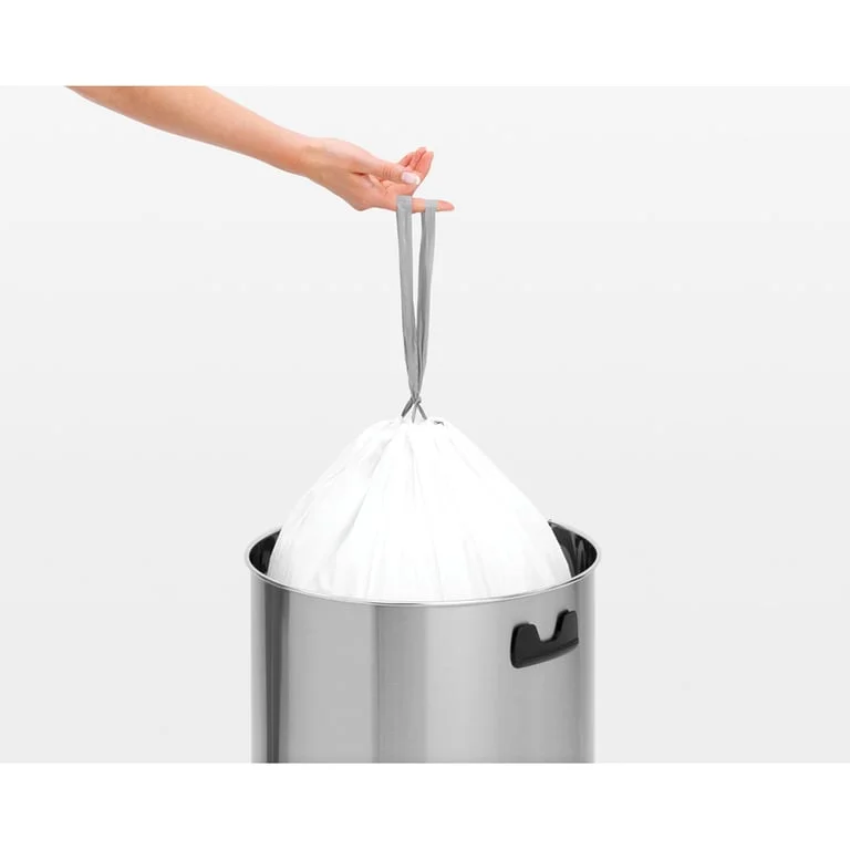 Coș de gunoi Brabantia Touch 60L, Matt Black, capac metalic