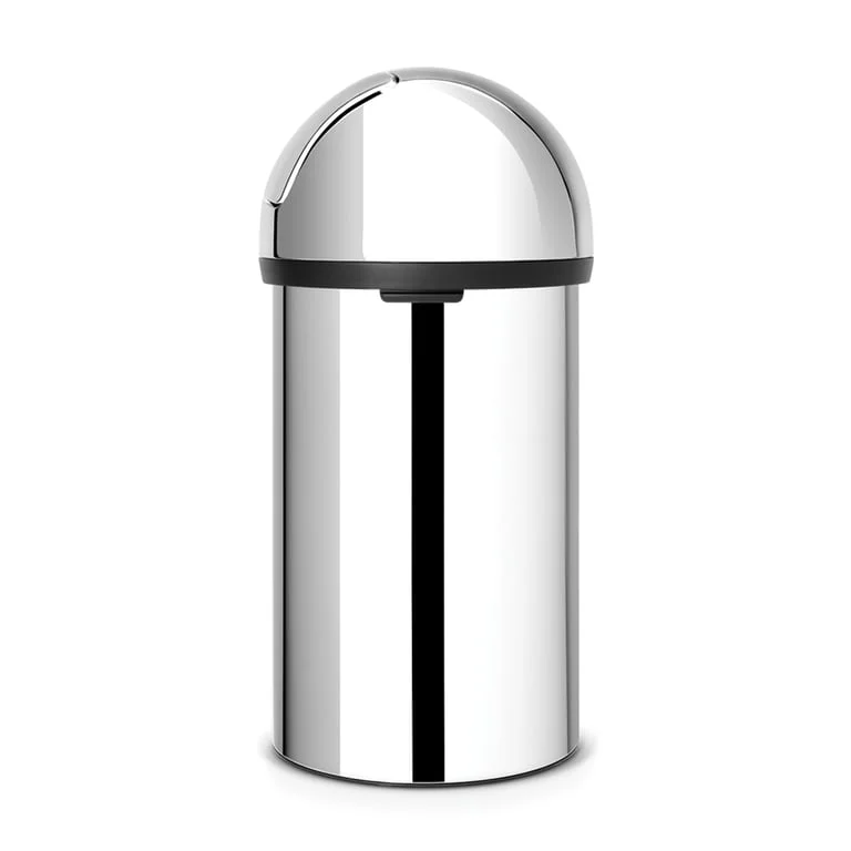 Coș de gunoi Brabantia Push 60L, Brilliant Steel