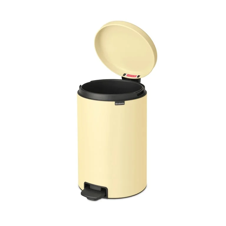 Coș de gunoi cu pedală Brabantia NewIcon 20L, Mellow Yellow