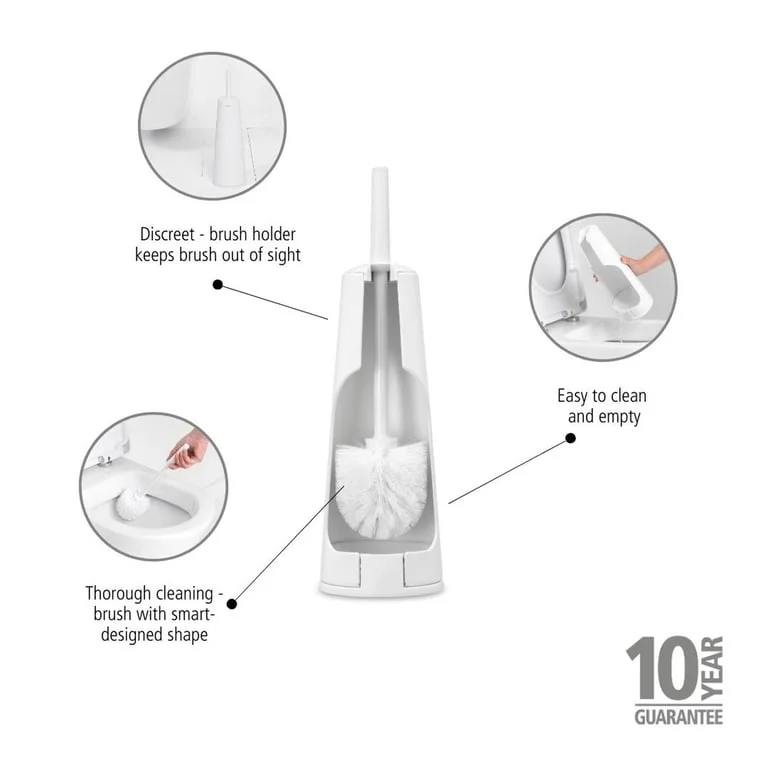 Perie de toaletă Brabantia ReNew White