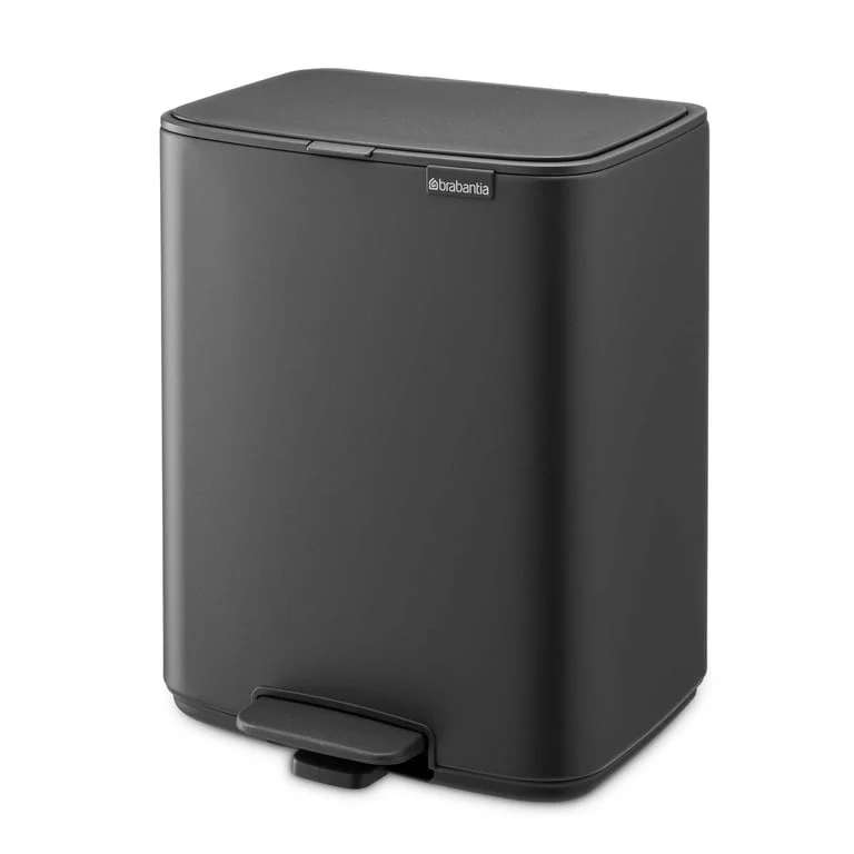 Coș de gunoi Brabantia Bo Pedal 12L, Mineral Infinite Grey