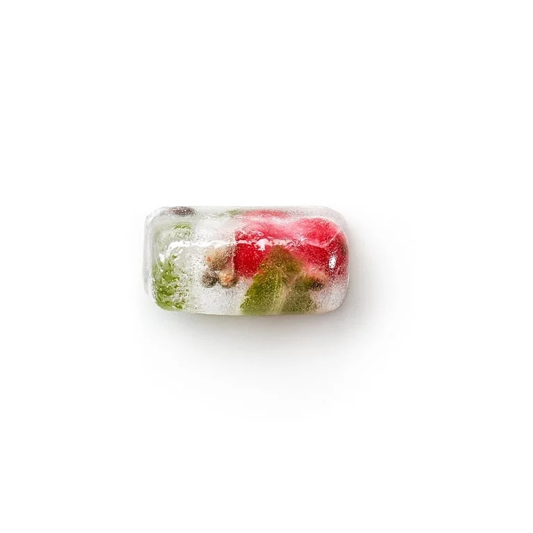 Ice cube tray with lid Lekue, rectangular cubes