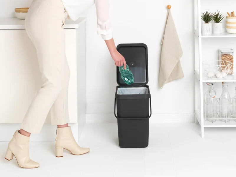 Coș de colectare selectivă Brabantia Sort&Go 25L, Grey