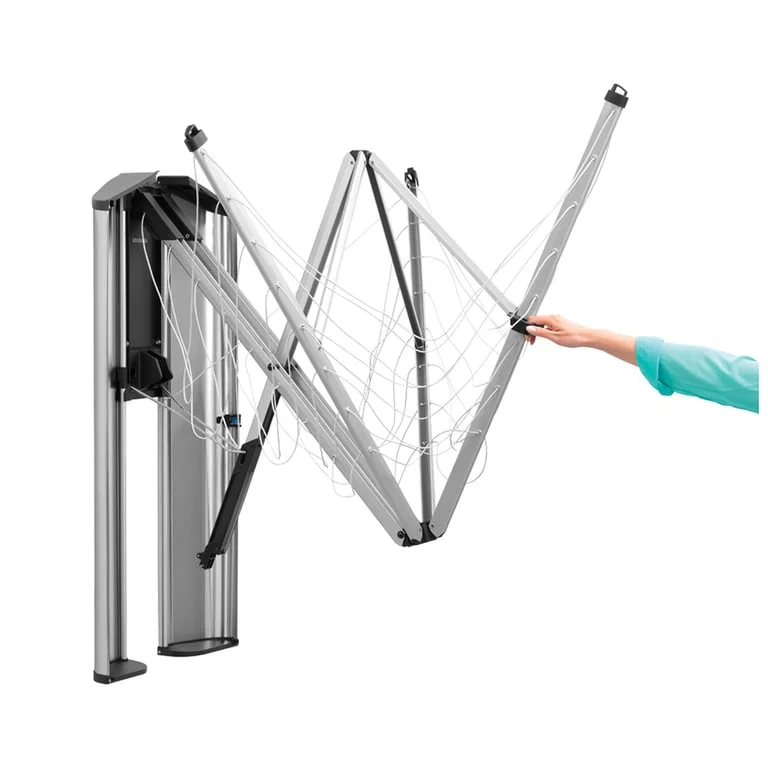 Casetă de depozitare și protecție pentru uscător de perete Brabantia WallFix, Stainless Steel