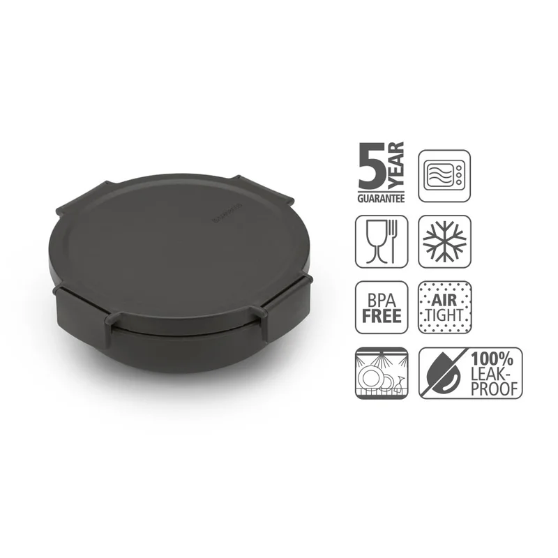 Bol de salată Brabantia Make&Take1.3L, Dark Grey