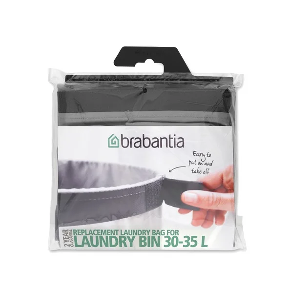 Laundry Bag for Bin Brabantia, 30-35 L, Grey