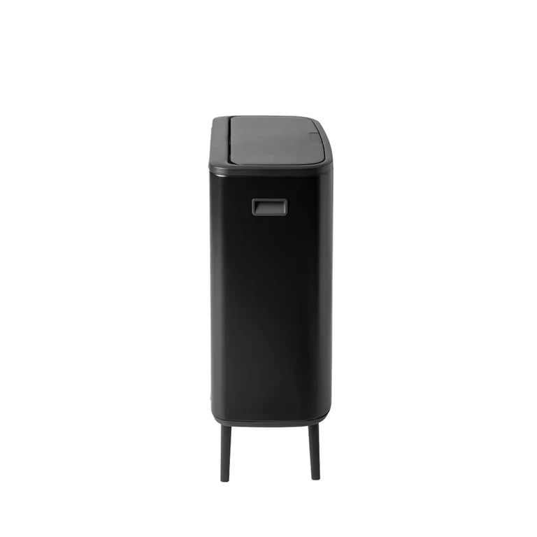 Bo Touch Bin Hi Brabantia, 2 x 30 litre, Plastic Buckets Matt Black