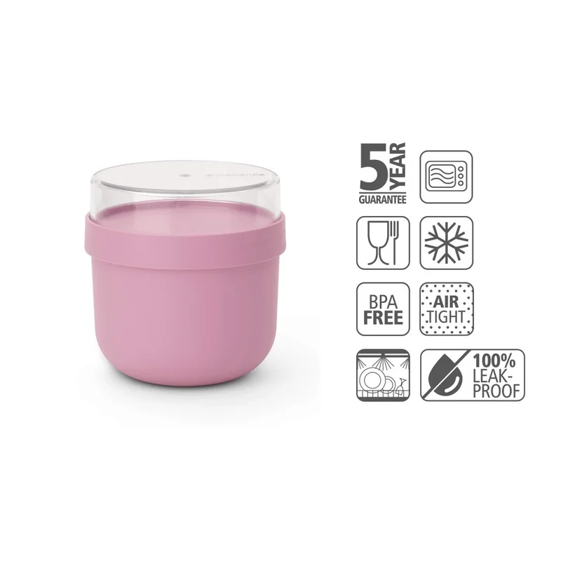 Bol pentru micul dejun Brabantia Make&Take 500ml, Lilac Pink