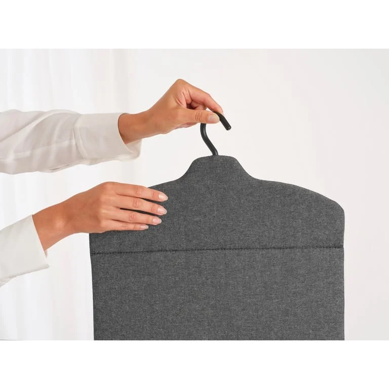 Accesoriu de călcat cu fier de călcat manual cu abur Brabantia Linn Pepper Black, pliabil