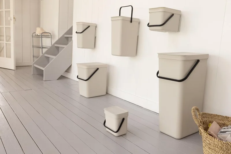Coș de colectare separată Brabantia Sort&Go 40L, Soft Beige
