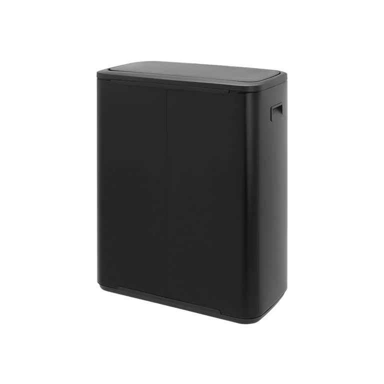 Coș de gunoi Brabantia Bo Touch 2x30L, Matt Black