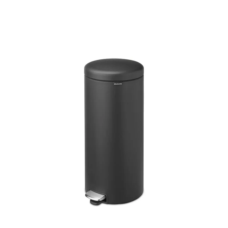 Coș de gunoi cu pedală Brabantia NewIcon 30L, Mineral Infinite Grey