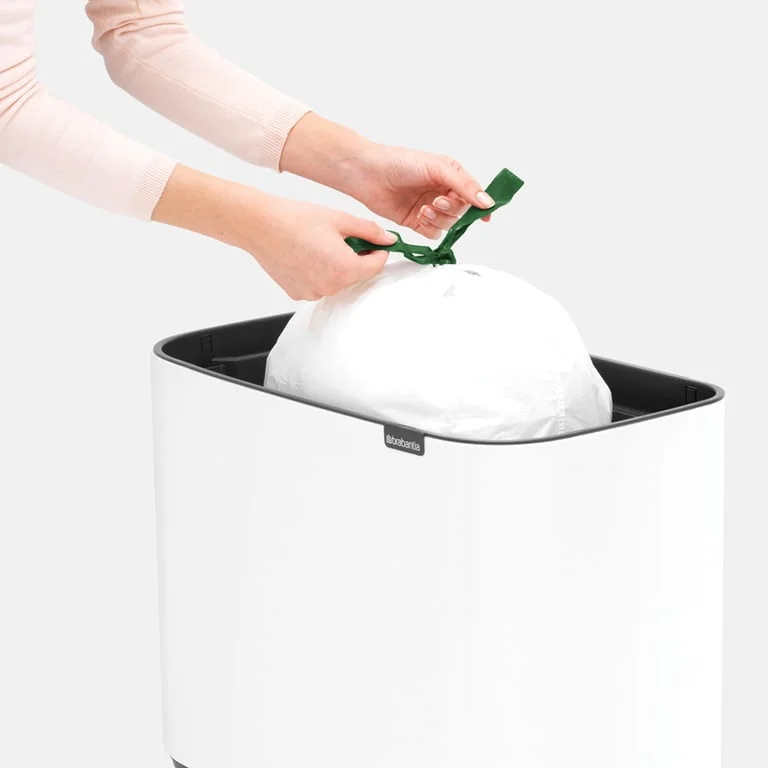 Brabantia Bo Touch Bin, 3x11L, White