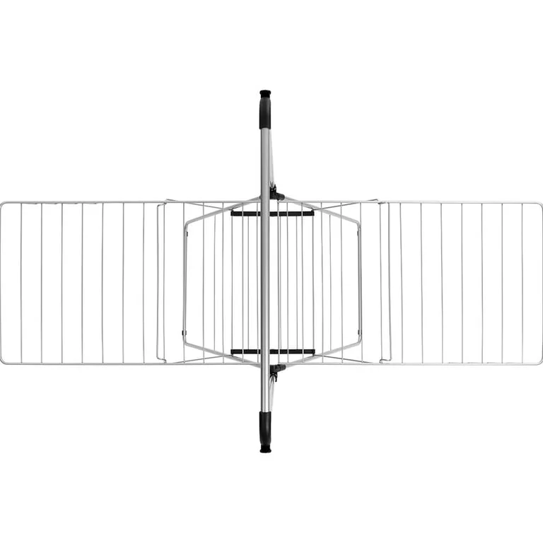 Uscător de rufe Brabantia Hangon, 25m, tijă suplimentară, Metallic Grey